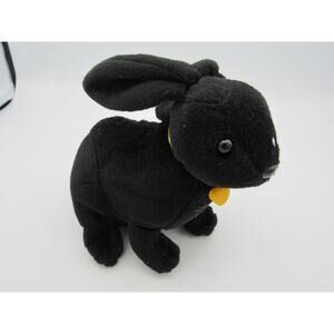 NEW w/ Tags Angel Animals Gekko the Rabbit Plush Black Safari 1999 Vintage